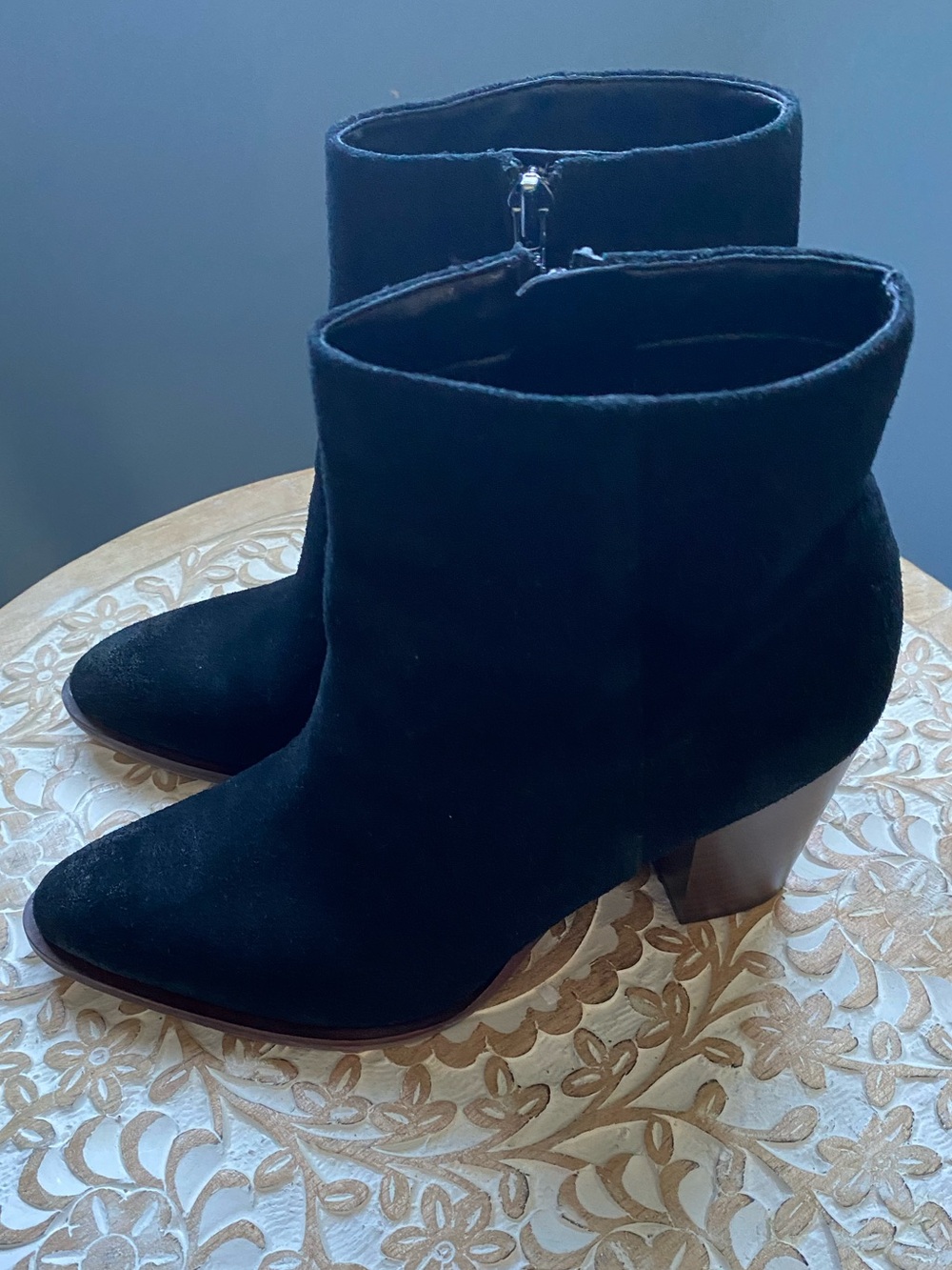 Sam Edelman Black Suede Women's Ankle Boots - Blake